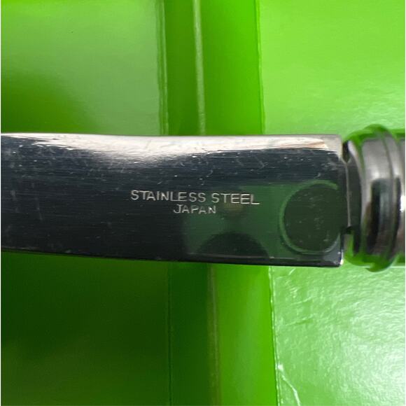 Vintage Candy Cane Handle Cake Pie Server Slicer Stainless Steel - Picture 4 of 6